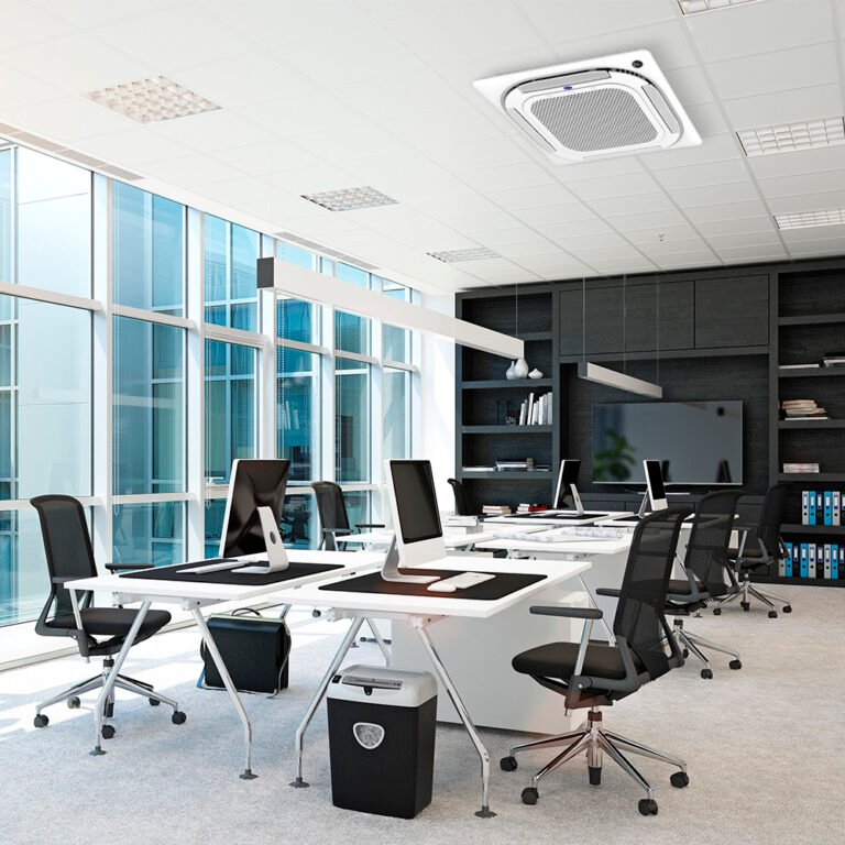Commercial air conditioning Perth office with ceiling cassette system
